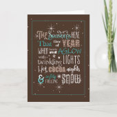 Seizoenskerstgedicht ID593 Kaart (Voorkant)