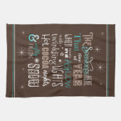 Seizoenskerstgedicht ID593 Theedoek (Horizontaal)