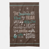 Seizoenskerstgedicht ID593 Theedoek (Verticaal)