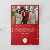 Seizoenskinderen Klassieke zegelfotobusiness Feestdagen Kaart (Binnen)