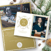 Seizoenskinderen Klassieke zegelfotobusiness Feestdagen Kaart