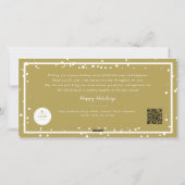 Seizoenskinderen Klassieke zegelfotobusiness Feestdagenkaart (Achterkant)