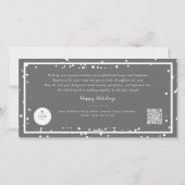 Seizoenskinderen Klassieke zegelfotobusiness Feestdagenkaart (Achterkant)