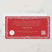 Seizoenskinderen Klassieke zegelfotobusiness Feestdagenkaart (Achterkant)