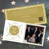 Seizoenskinderen Klassieke zegelfotobusiness Feestdagenkaart