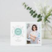 Seizoenskinderen Klassieke zegelfotobusiness Feestdagenkaart (Staand voorkant)