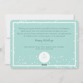 Seizoenskinderen Klassieke zegelfotobusiness Feestdagenkaart (Achterkant)