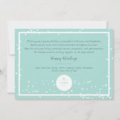 Seizoenskinderen Klassieke zegelfotobusiness Kaart (Achterkant)