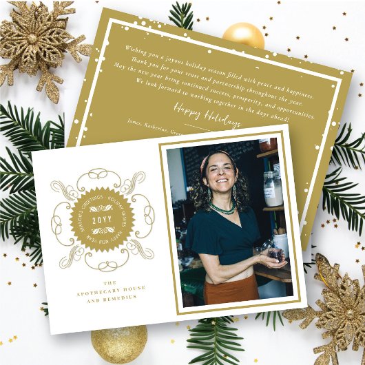 Seizoenskinderen Klassieke zegelfotobusiness Kaart