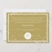 Seizoenskinderen Klassieke zegelfotobusiness Kaart (Achterkant)