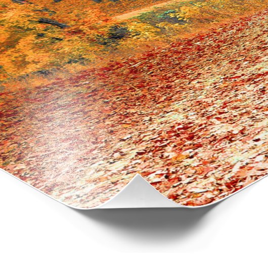 Seizoenskleuren in het najaar foto afdruk (Hoek)