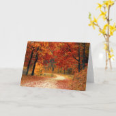 Seizoenskleuren in het najaar kaart (Gele Bloem)