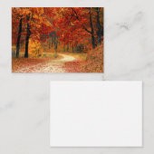 Seizoenskleuren in het najaar notitiekaartje (Voorkant / Achterkant)