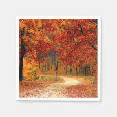 Seizoenskleuren in het najaar servet (Voorkant)