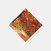 Seizoenskleuren in het najaar servet (Hoek)