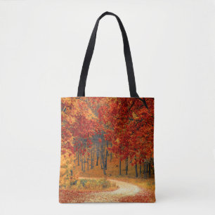 Seizoenskleuren in het najaar tote bag