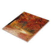 Seizoenskleuren van de herfst tegeltje (Zijkant)