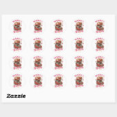 Seizoenslectuur Knus Kitten Ronde Sticker (Vel)
