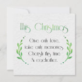 Seizoensminimalistische zingeving met Gold Flouris Feestdagenkaart