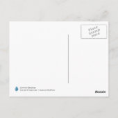 Seizoenspalen in het zand briefkaart (Achterkant)