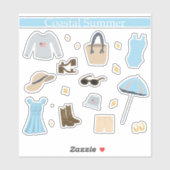 Seizoensplanner Sticker Pack, Kustzomer (Vel)