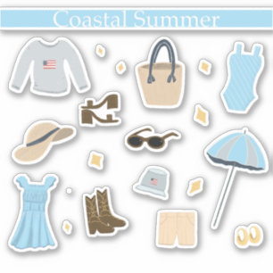 Seizoensplanner Sticker Pack, Kustzomer