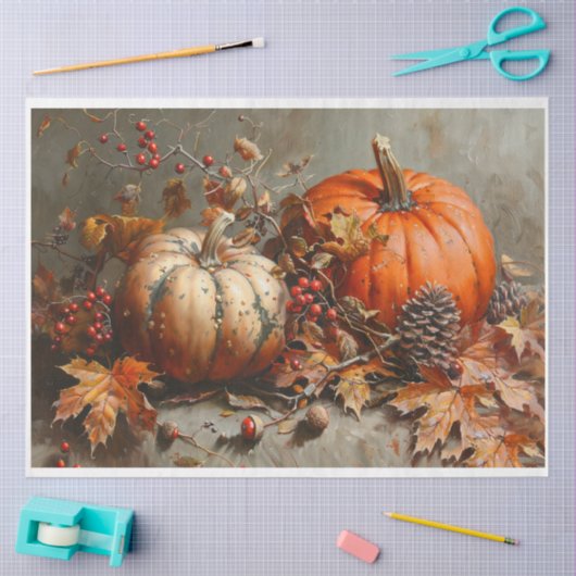 seizoenspompkins tissuepapier (Craft)