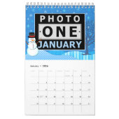  seizoensscènes | Aangepaste familie foto's 2025 Kalender (Jan 2026)