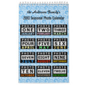 seizoensscènes | Aangepaste familie foto's 2025 Kalender (Hoes)