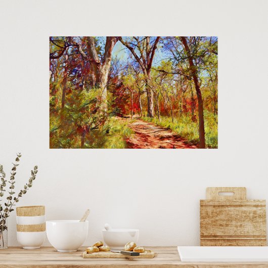 Seizoensschilderende fotografische kunstdrukken poster (Keuken)