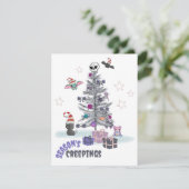 Seizoensschilders van de Gothic met kerstkaart voo (Staand voorkant)