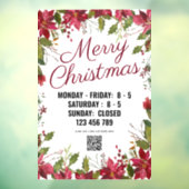 Seizoensseizoen met QR-code. Raamsticker (Vel 3)