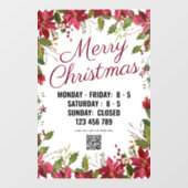 Seizoensseizoen met QR-code. Raamsticker (Vel)