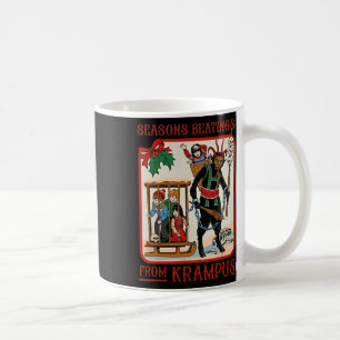 Seizoensslaande van Krampus Kerstmis Koffiemok