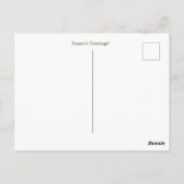 Seizoensstokken in sneeuw briefkaart (Achterkant)