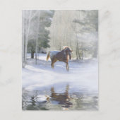 Seizoensstokken in sneeuw briefkaart (Voorkant)