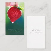 Seizoensstokplukker die contact met de Kaart maakt Afsprakenkaartje (Voorkant / Achterkant)