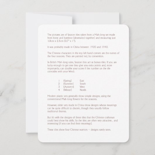 Seizoenstegels - Toelichting Kaart (Achterkant)