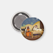 Seizoenstheater Jezus Mary Joseph stabiel seizoens Magneet (Voorkant / Achterkant)