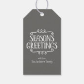 Seizoensvakantie kerstfeestcadeauLabels Cadeaulabel (Voorkant)