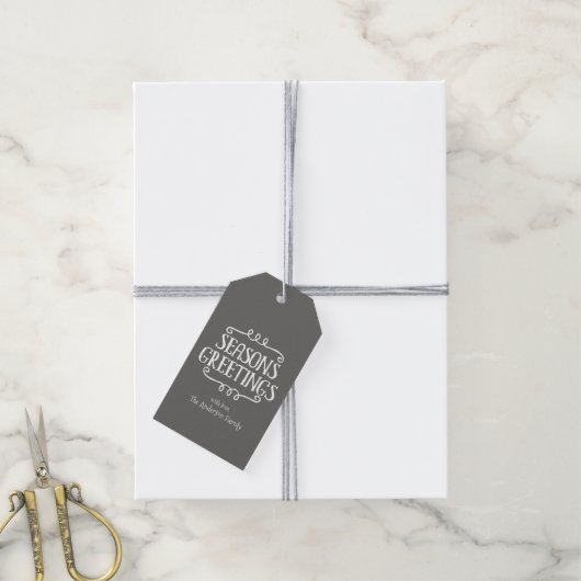 Seizoensvakantie kerstfeestcadeauLabels Cadeaulabel (Met Touw)