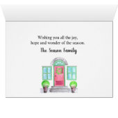 Seizoensvakantie met kerst thuis (Binenzijde Horizontaal (Onderkant))