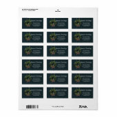 Seizoensvakantie met kerstfeest etiket (Full Sheet)