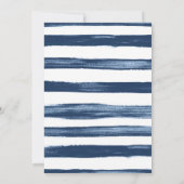 Seizoensvakantie Nautical kerstStripes Kaart (Achterkant)