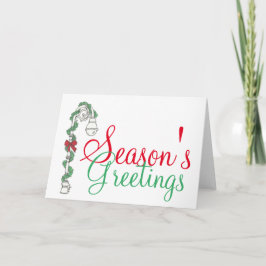 Seizoensvakantie NYC Lamppost Kerstfeestdag Feestdagen Kaart