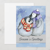 Seizoensvakantiekaartje Feestdagenkaart (Voorkant / Achterkant)