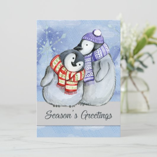 Seizoensvakantiekaartje Feestdagenkaart (Staand voorkant)