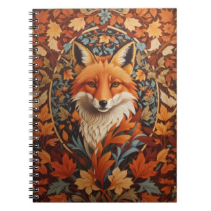 Seizoensval laat Red Fox Face achter Notitieboek