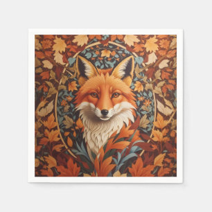 Seizoensval laat Red Fox Face achter Servet
