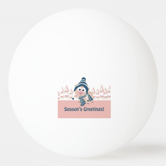 Seizoensvarkens Pingpongbal (Voorkant)